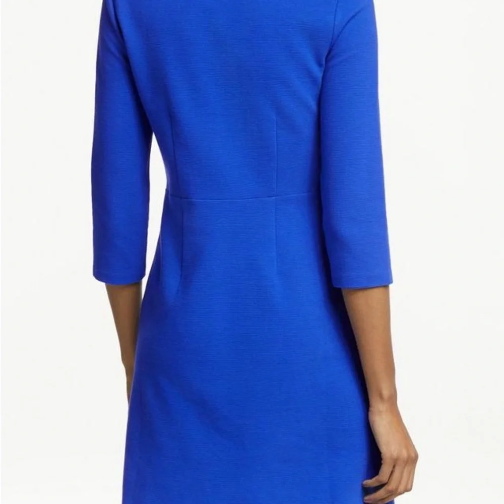 Boden Bronte Ottoman Dress Cobalt Blue 10P Stretch Knit with Pockets - Picture 9 of 14